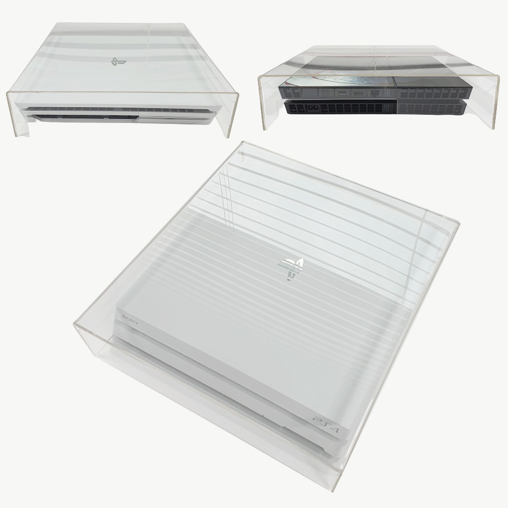 플스4 프로 아크릴 장식장 디스플레이 전시 진열 투명 커버 상자 보관함 먼지 이물질 방지
