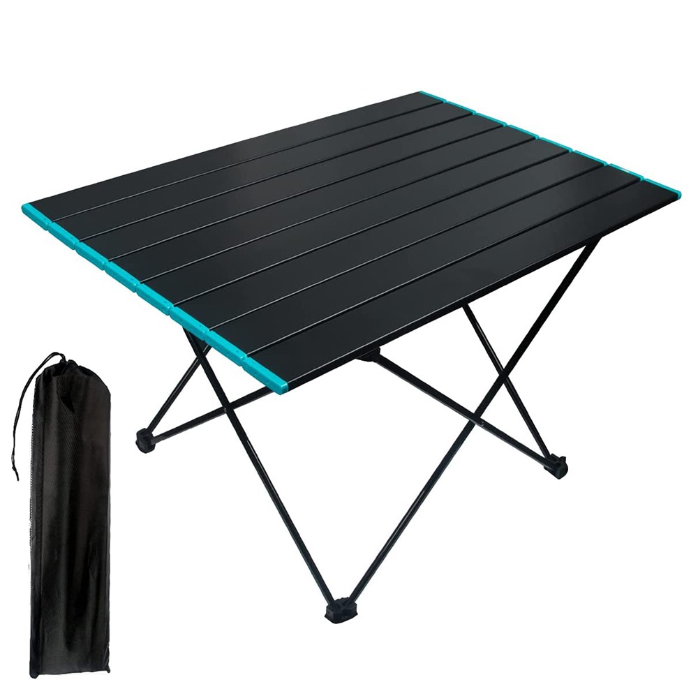초경량 알루미늄 캠핑 차박 피크닉 야외 휴대용 사각 접이식 폴딩 미니 테이블 선반 탁자