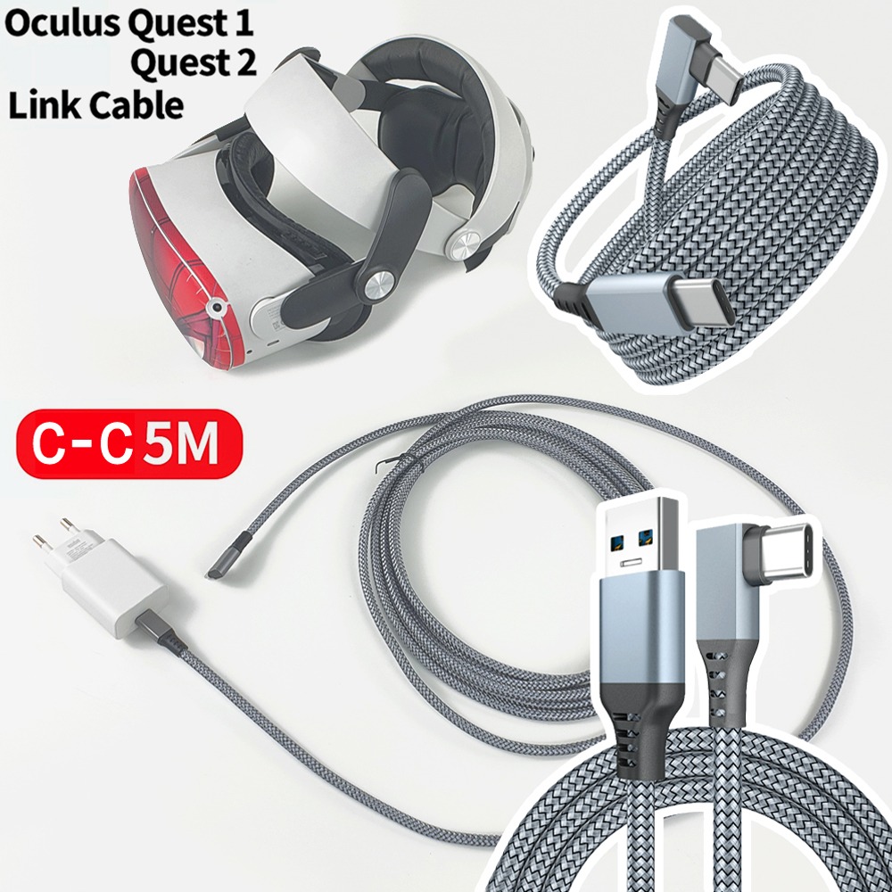 VR 오큘러스 퀘스트 2 기기 C타입 C to C 3m 5m 링크 데이터 고속 충전선